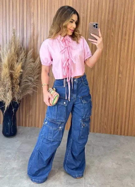 Cropped Arabela - Rosa