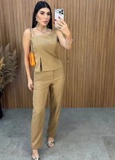 Conjunto Charlotte Alfaiataria - Nude